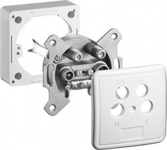 Picture of Goobay Zestaw poczwórnego gniazda antenowego