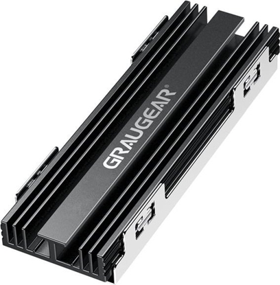 Picture of Graugear GRAUGEAR G-PS5HS02 system chodzenia komputerów Dysk SSD Radiator Czarny, Srebrny