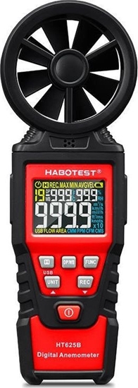 Изображение Habotest Cyfrowy anemometr miernik prdkoci wiatru Habotest HT625B, USB