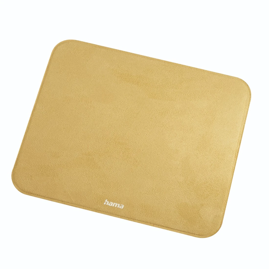 Picture of Hama 00054168 Velvet Mouse Pad, Mustard Yellow