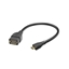 Изображение Hama 00173892 USB 2.0 Adapter Cable, OTG micro B plug - A socket 15cm black