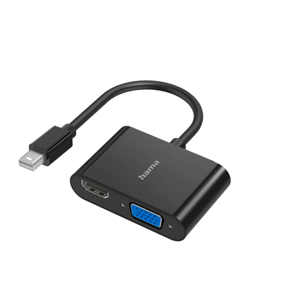 Изображение Hama 00200330 Video Adapter, 2In1, Mini-Dp - HDMI - Vga