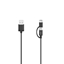 Attēls no Hama 00200616 Micro-USB Cable, 2 in 1, incl. Adapter to USB-C, USB 2.0, 0.75 m