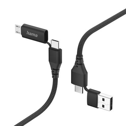 Изображение Hama 00201537 4-in-1 Multi Charging Cable 1.5m