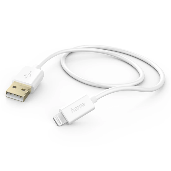 Picture of Hama 00201581 Charging Cable, USB-A - Lightning 1.5m white