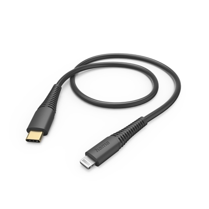 Изображение Hama 00201602 Charging Cable, USB-C - Lightning 1.5m black