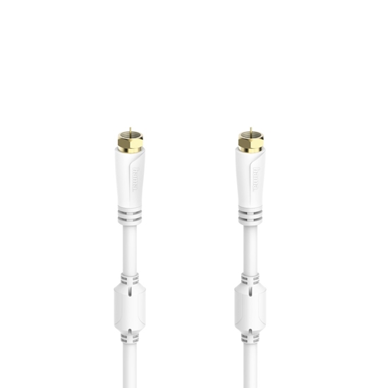 Picture of Hama 00205251 SAT Connection Cable, F-Plug - F-Plug, Gold-Plated 1.5m 100dB