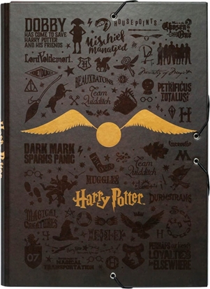 Attēls no Harry Potter Harry Potter - Folder / teczka z gumk A4 (24 x 34 cm)