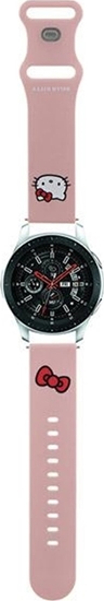 Picture of HelloKitty Hello Kitty Pasek Uniwersalny HKUWLSCHBLP Silicone Kitty Head róowy/pink strap 22mm