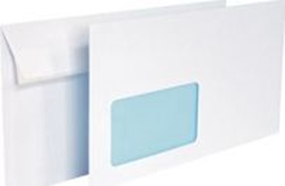 Picture of Herlitz Koperty DL hk (z paskiem) okno lewe biae 1000 szt.