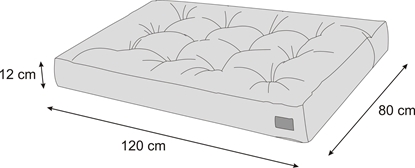Изображение Hobbygarden SAM MATERAC LEO 120x80 GRANATOWA KODURA