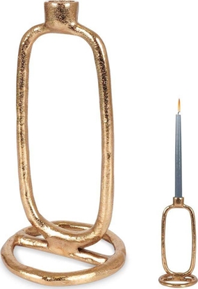 Attēls no Home Styling Collection wiecznik na dug wieczk aluminiowy zoty 24 cm