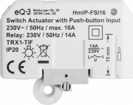 Picture of HomeMatic IP Homematic IP Schaltaktor mit Tastereingang  Unterputz