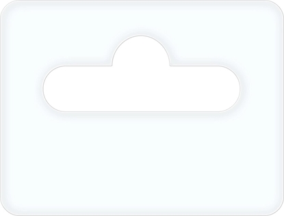 Изображение Hurtel Eurozawieszka 35mm x 47mm z klejem kauczukowym 1000 szt/rolka (folia 0,35)