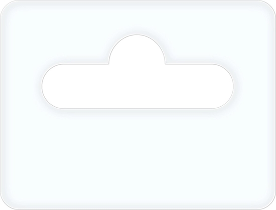 Изображение Hurtel Eurozawieszka 35mm x 47mm z klejem kauczukowym 1000 szt/rolka (folia 0,35)