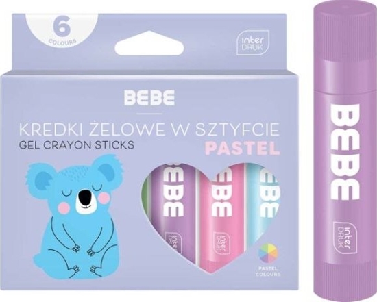 Picture of Interdruk Kredki elowe w sztyfcie INTERDRUK BB Kids pastel