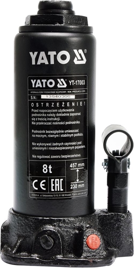 Picture of Yato Podnonik hydrauliczny 8T supkowy 230-457mm (YT-17003)