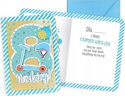 Picture of Yeku Karnet B6 Urodziny 8 chopiec