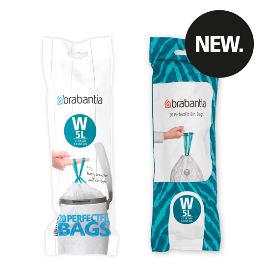 Picture of BRABANTIA atkritumu tvertņu maisiņi,5 l, (W), 20 gab
