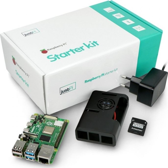 Picture of JustPi 4 Model B 4GB RAM Starter Kit (RPI-15064)