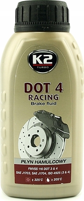 Изображение K2 K2 PYN HAMULCOWY DOT4 Z CERTYFIKATEM. DOT 4 RACING 250ML
