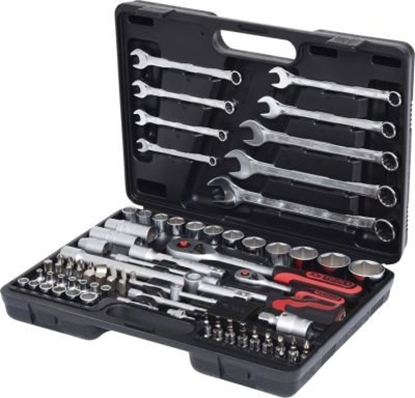 Picture of KS Tools 1/4 +1/2  Socket Wrench-Set 82-pieces 911.0682