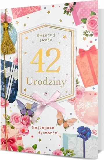 Picture of KUKARTKA Karnet B6 Urodziny (wymienne cyfry)