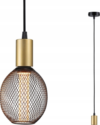 Изображение Lampa sufitowa Paulmann Lampa sufitowa RAVI E27 max.60W IP44 230V zoty / czarny matowy / metal