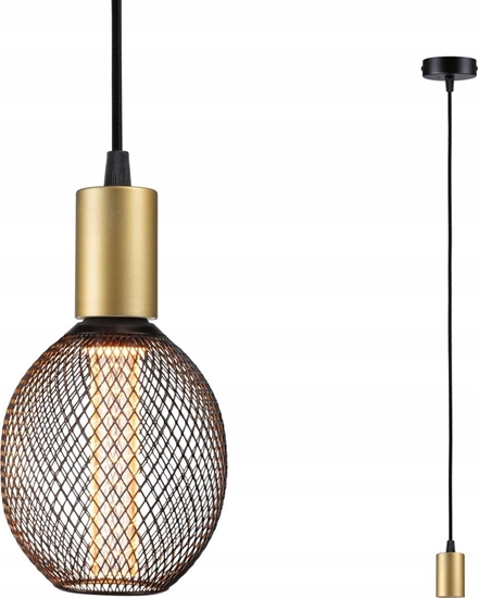 Picture of Lampa sufitowa Paulmann Lampa sufitowa RAVI E27 max.60W IP44 230V zoty / czarny matowy / metal