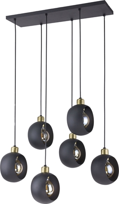 Attēls no Lampa wiszca Orno JALA 6P, lampa wiszca, E27  max.15W, czarna