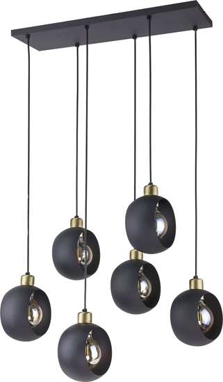 Picture of Lampa wiszca Orno JALA 6P, lampa wiszca, E27  max.15W, czarna