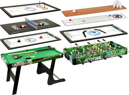 Изображение Lean Sport Stó Do Gier 8w1 Pikarzyki Ping Pong Bilard Krgle Hokej