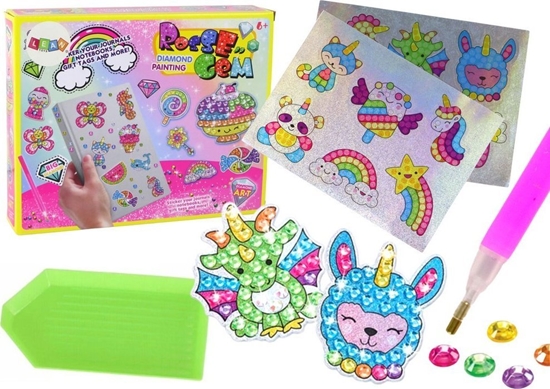 Picture of LeanToys Zestaw Diamencików Do Wyklejania DIY Róne Wzory Kolorowe Naklejki