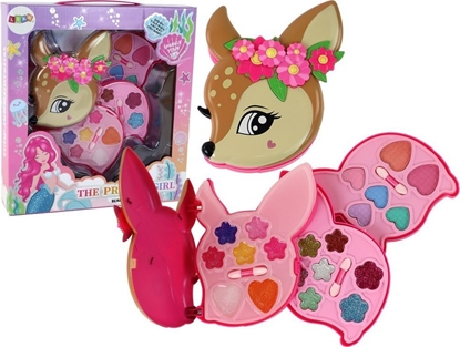 Attēls no LeanToys Zestaw Do Makijau Jelonek Kolorowe Cienie Brokaty