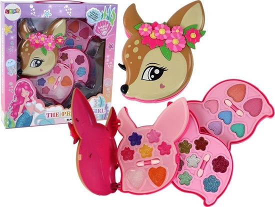 Picture of LeanToys Zestaw Do Makijau Jelonek Kolorowe Cienie Brokaty