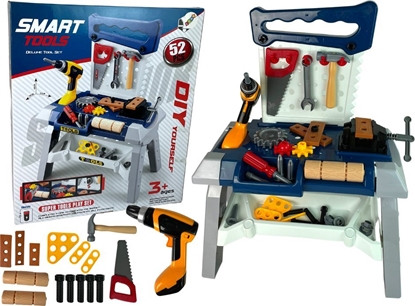 Изображение LeanToys Zestaw Majsterkowicza Warsztat Narzdzia Wiertarka