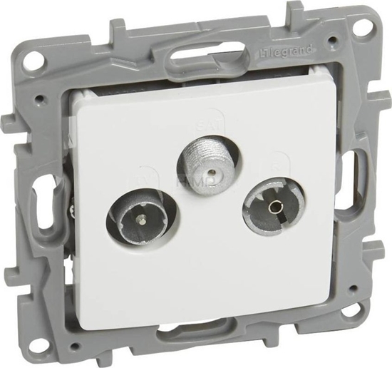 Изображение Legrand Gniazdo antenowe Legrand Niloe / Niloe Selection 764563 TV-RD-SAT kocowe (gwiazda) biae