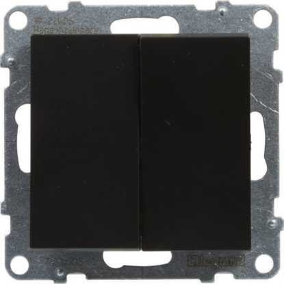 Picture of Legrand SUNO cznik wiecznikowy podwójny czarny 10AX 250V zaciski automatyczne 721405