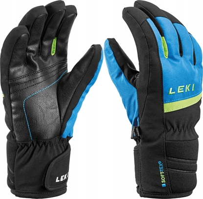 Attēls no Leki LEKI RKAWICE Max Junior black-blue-green 4.0