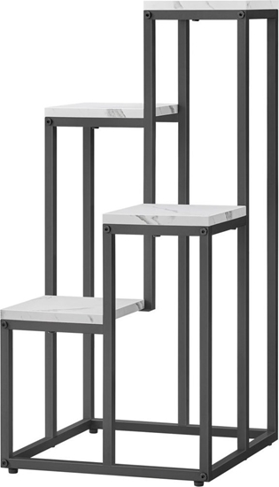 Picture of Leobert Rega kwietnik 4 póki - marmur / nogi czarne