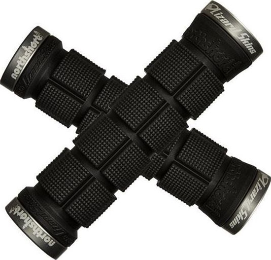 Picture of Lizard Skins Chwyty kierownicy LIZARDSKINS NORTHSHORE LOCK-ON klamry szare 130mm czarne (NEW)