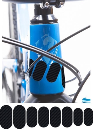 Attēls no Lizard Skins Osona Na Ram PATCH KIT CARBON LEATHER Zestaw 8 szt. Przezroczysta (NEW) (LZS-LBPDS100)