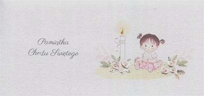 Attēls no MAK Karnet Chrzest DL C23 - Dziecko dziewczynka