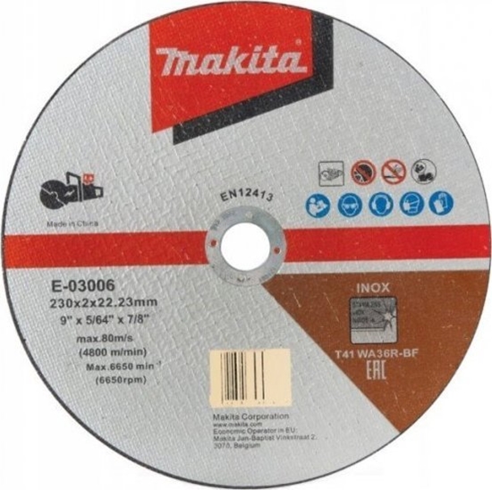 Picture of Makita Tarcza tnaca INOX 230*2MM Paska