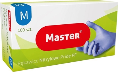 Изображение Master Master Rkawiczki Nitrylowe Niebieskie M 100 Sztuk