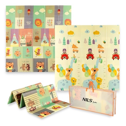 Picture of MD04 BĒRNU SALOKAMAIS PAKLĀJIS ZOO dārzs 195x180cm NILS FUN