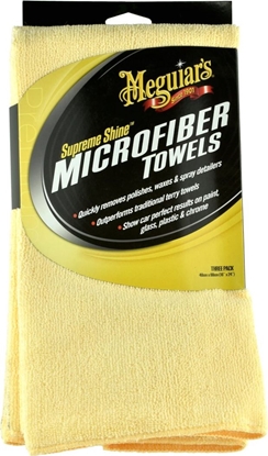 Picture of Meguiars Meguiars Supreme Shine Microfiber dua mikrofibra do czyszczenia i polerowania 60x40cm 3szt uniwersalny