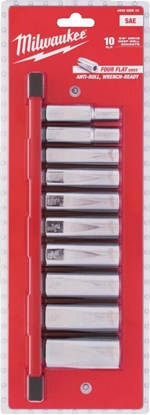 Picture of Milwaukee MILWAUKEE ZESTAW NASADEK 10 szt. 3/8" IMPERIALNE DUGIE