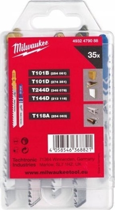 Изображение Milwaukee ZESTAW BRZESZCZOTÓW DO WYRZYNAREK 35 SZT.