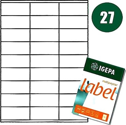 Picture of Mondi ETYKIETY A4 IGEPA 70.0 X 32.0 MM BIAE (100)